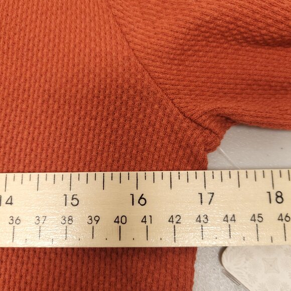 NWT Free People Switch It Up Cuff Thermal Washed Red Top Western Boho - Picture 4 of 11